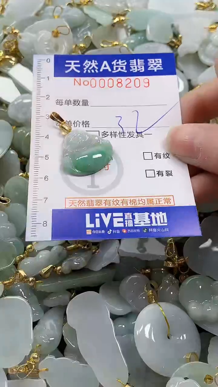 颈饰未镶嵌翡翠天然A货翡翠