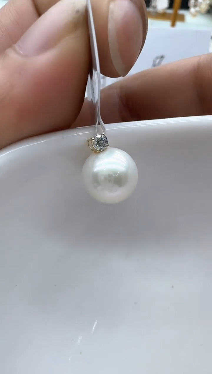 【闪购商品】淡水珍珠颈饰18K金镶嵌清货