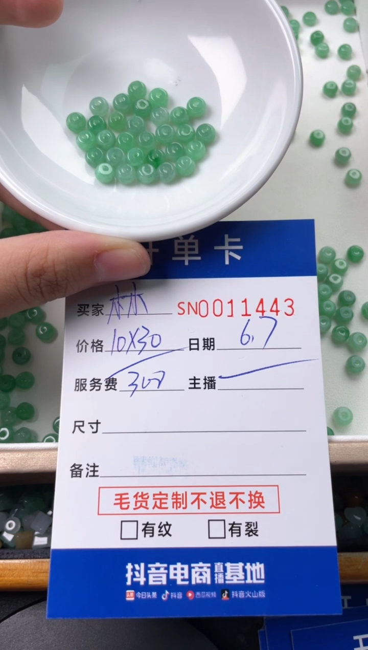 翡翠未镶嵌颈饰00011443