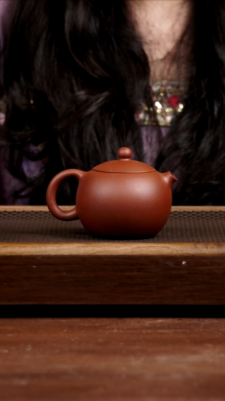 茶壶紫砂红皮龙西施200CC