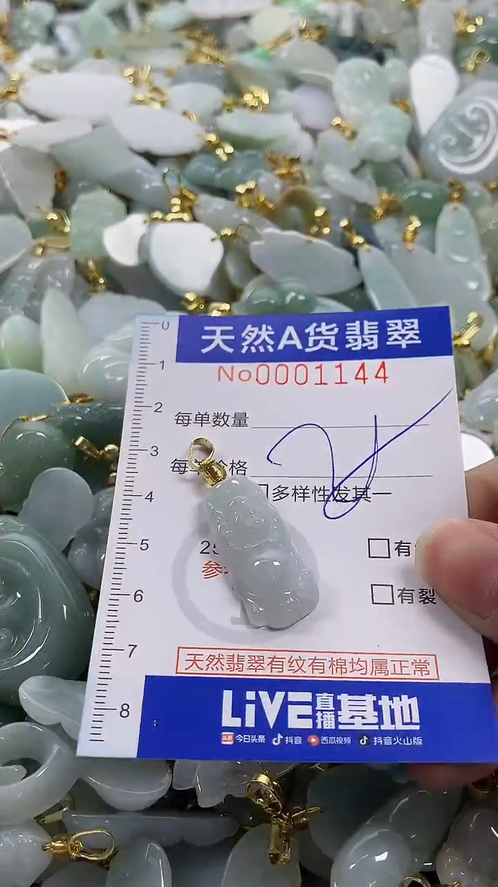 颈饰未镶嵌翡翠纯天然a货翡翠