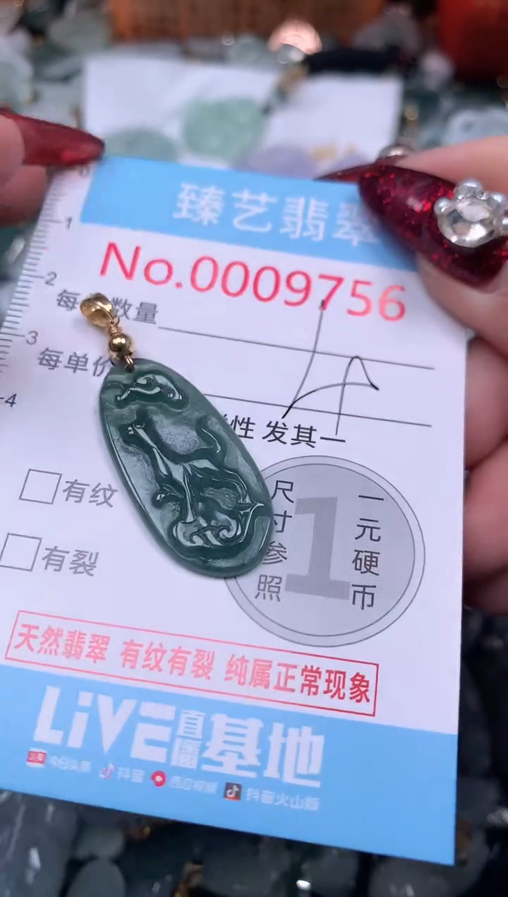 颈饰未镶嵌翡翠9756