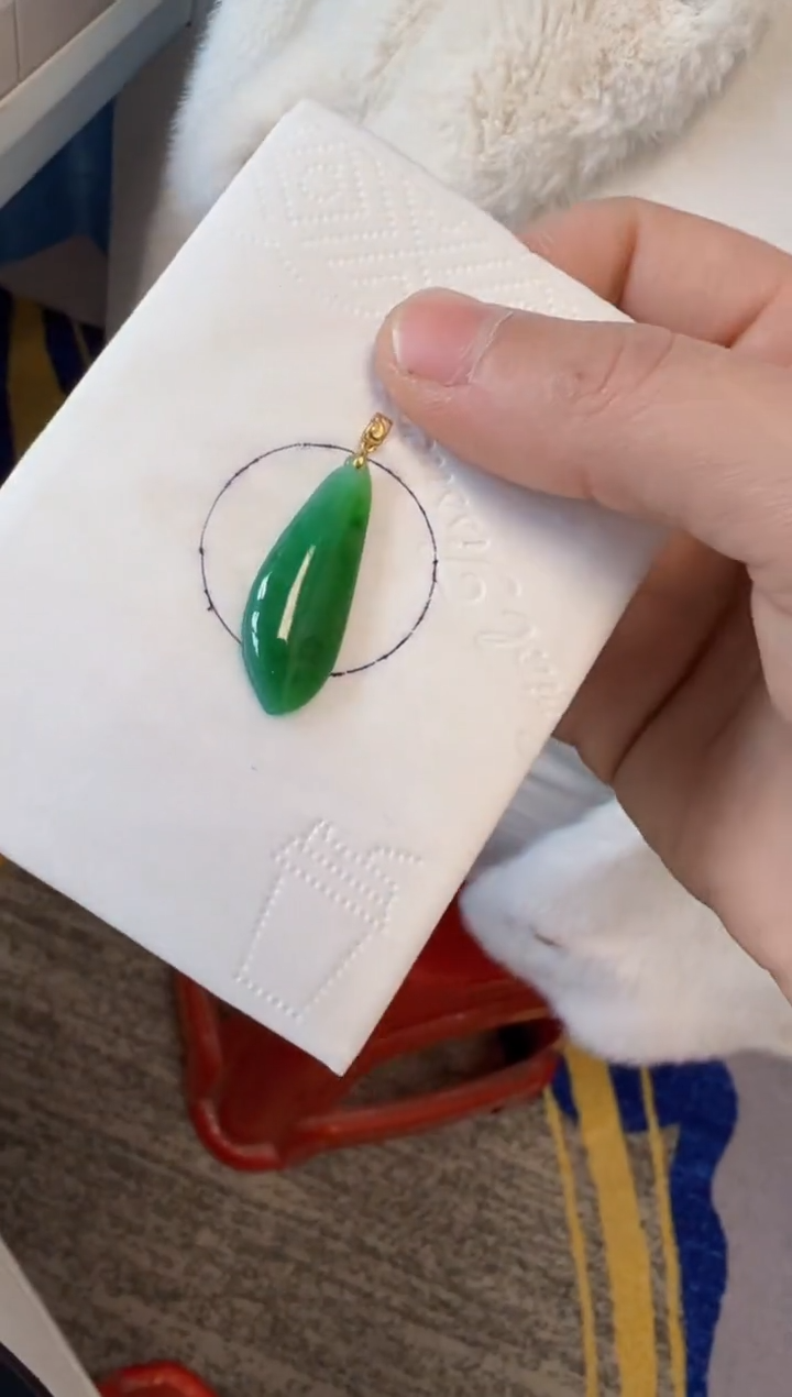 【闪购商品】定制翡翠18K金镶嵌600元