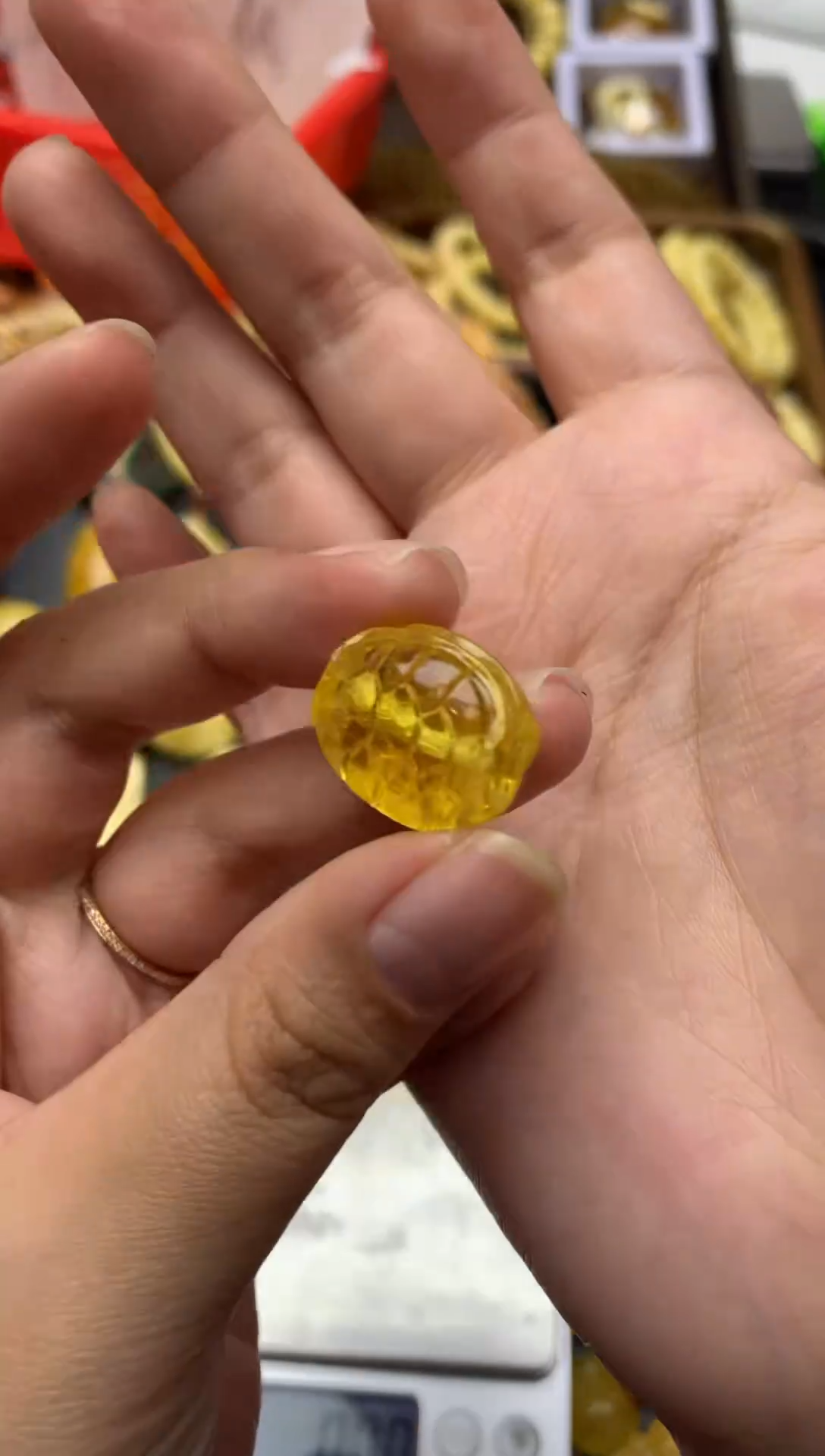 【闪购商品】琥珀珠宝奇石未镶嵌077琥珀蜜蜡 小坑 花粉