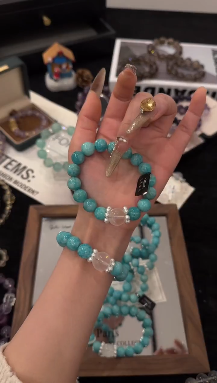 未镶嵌手链水晶天河石x3522