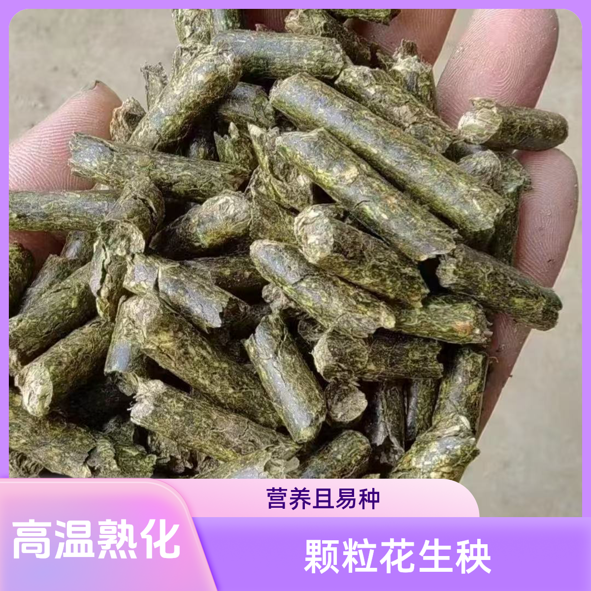 优选花生秧颗粒高温熟化高蛋白质家庭室外通用