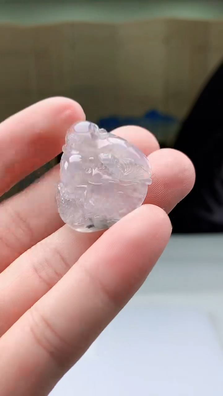 【闪购商品】定制翡翠未镶嵌4829bb-毛货挂件41