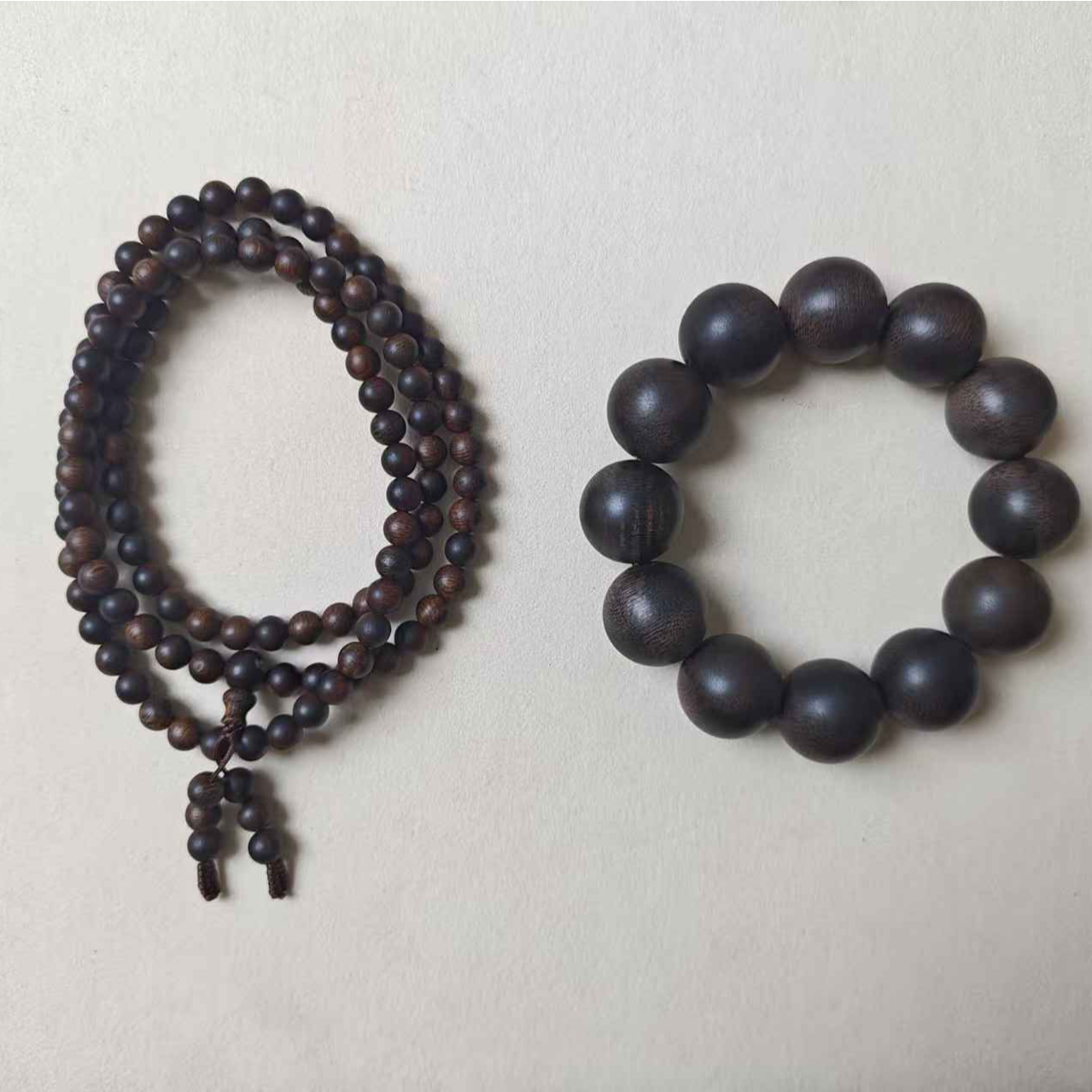 ZXG32G+XY23G多圈沉香手串0.6CM+沉香木手串2.0CM（多样性发货）