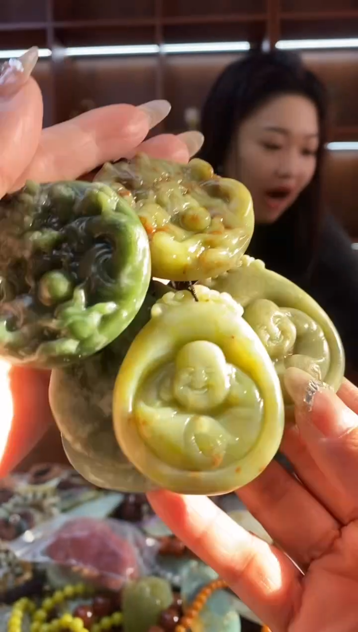 未镶嵌岫玉吊坠多样性发其一拍一发二