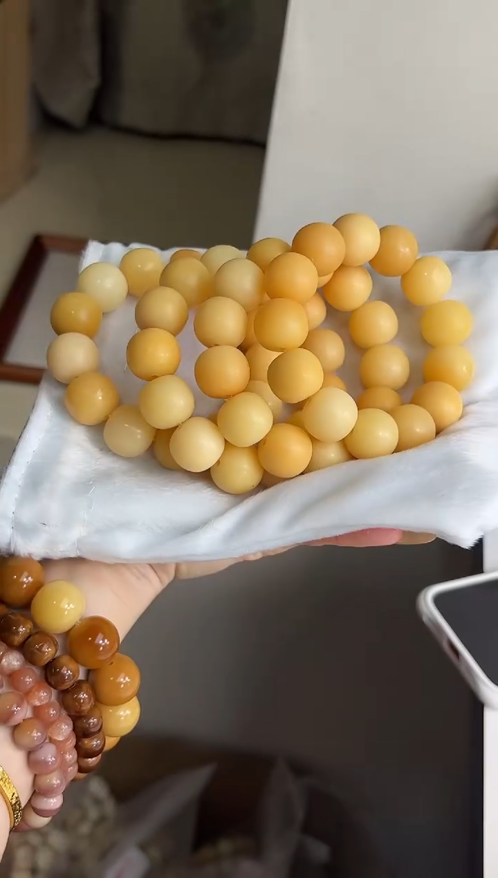 手串菩提根/象牙果h40黄油芝士干磨苹果18mm手串