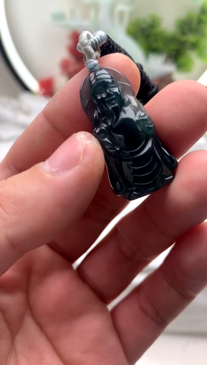 【闪购商品】翡翠颈饰未镶嵌小财神【品质一般介意慎拍】