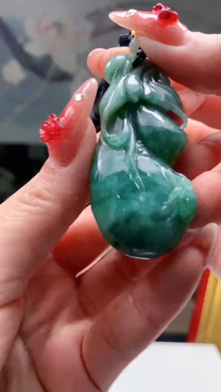 【闪购商品】定制翡翠未镶嵌1044ry-毛货挂件24