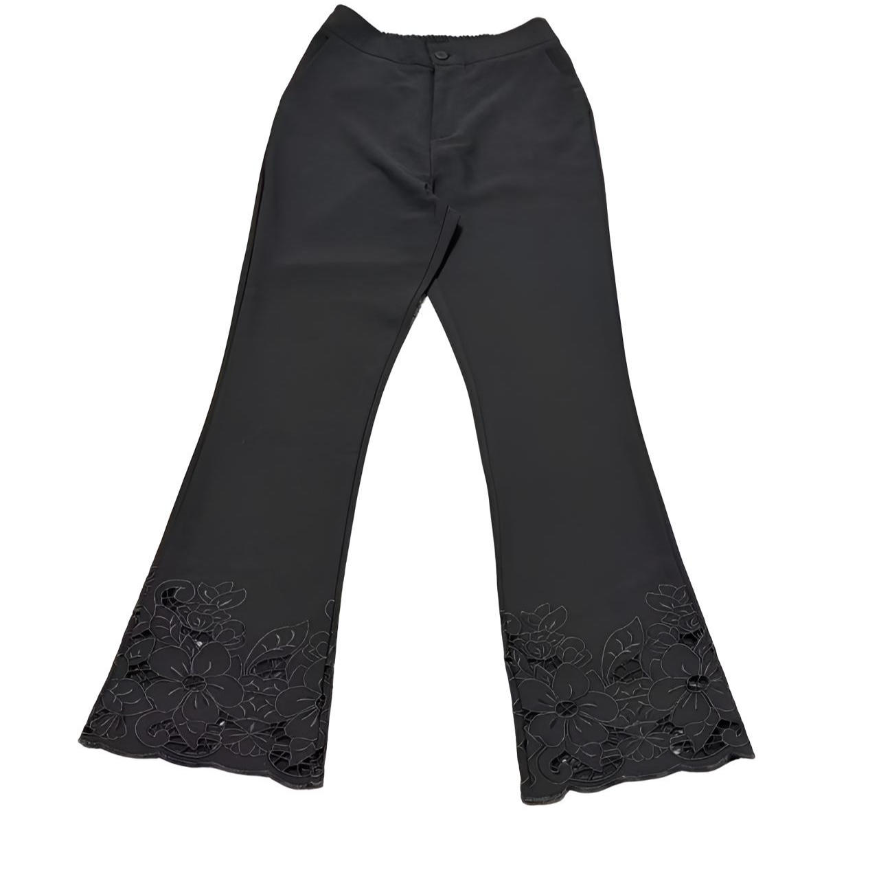 25013国风刺绣九分裤