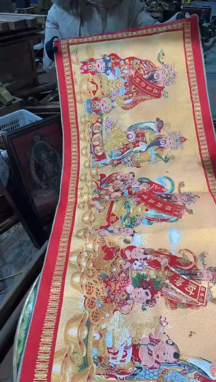 刺绣路路的唐卡tk160