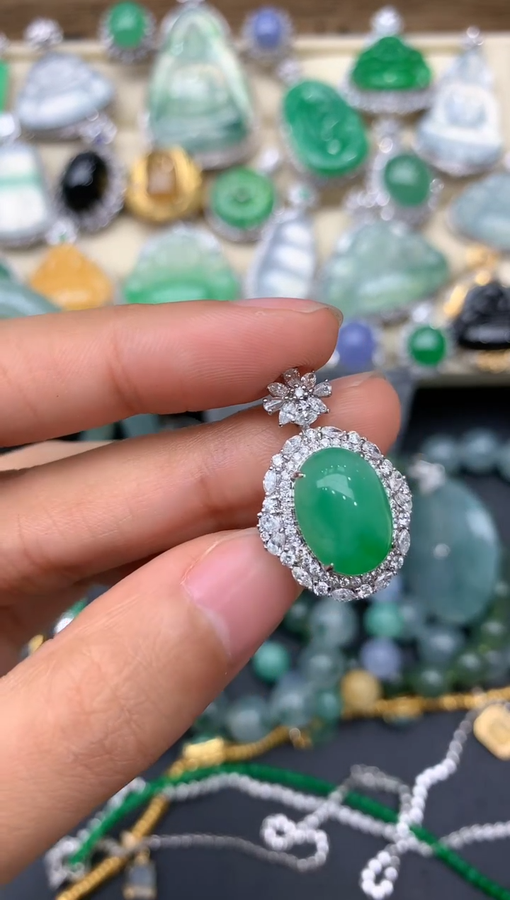 【闪购商品】翡翠戒指18K金镶嵌324-中国好珍宝