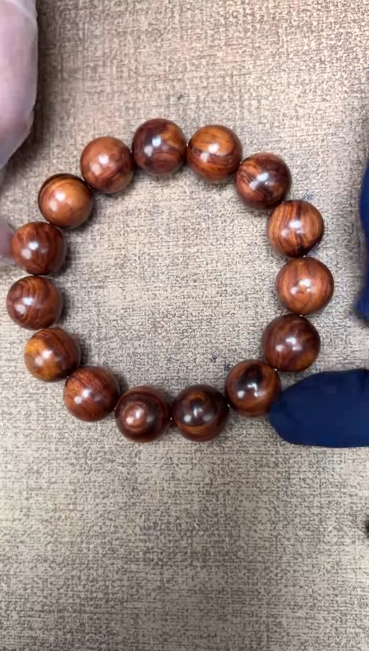 手串/手链黄花梨/降香黄檀海南黄花梨1.5黑线满文手串