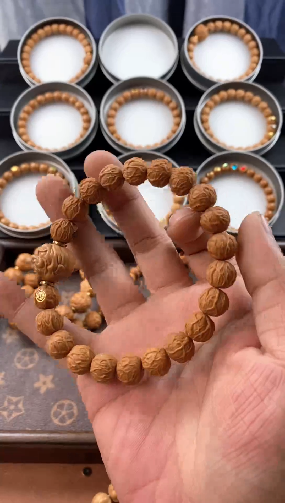 手串猴头核桃毒液单圈送单颗雕刻