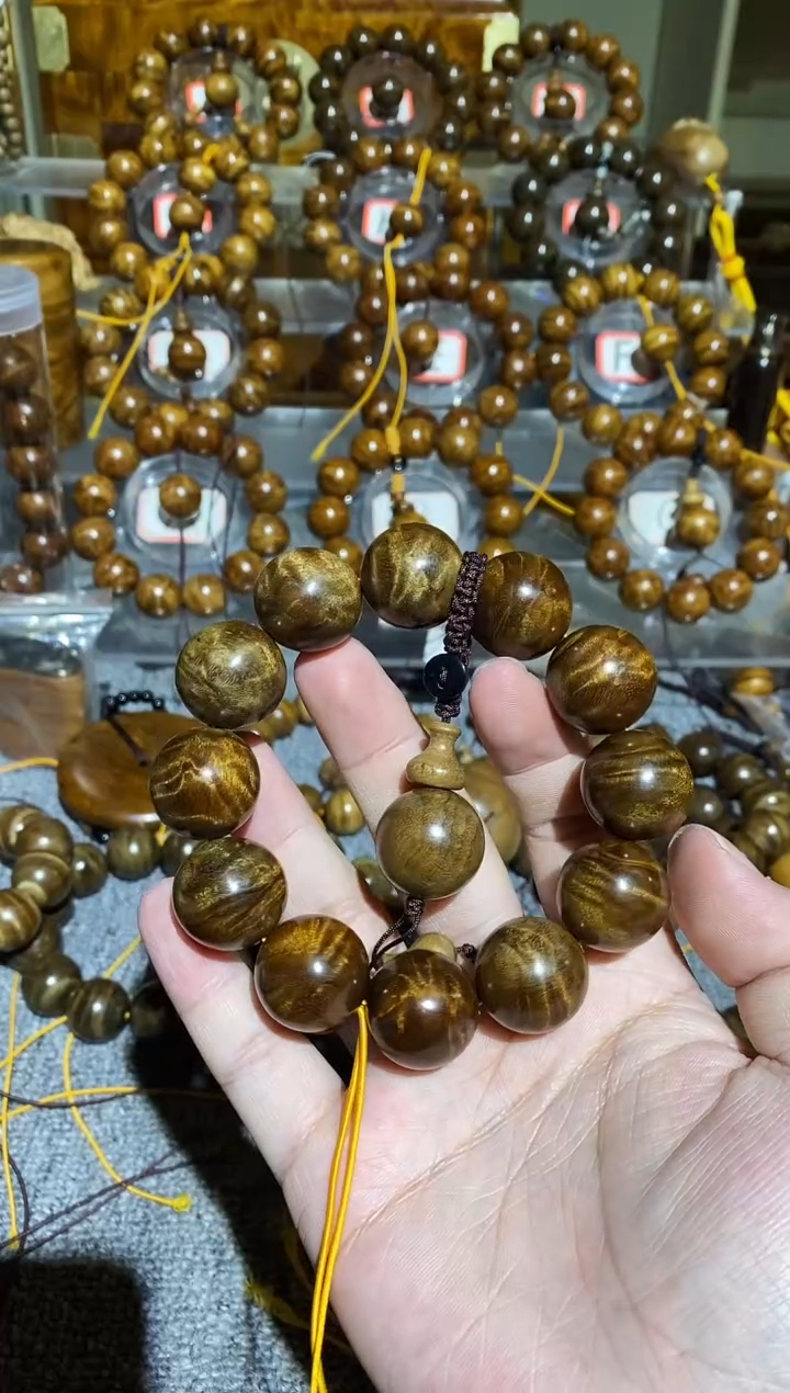 【闪购商品】楠木（金丝楠）手串/手链小叶桢楠黑金水波纹2.0手串