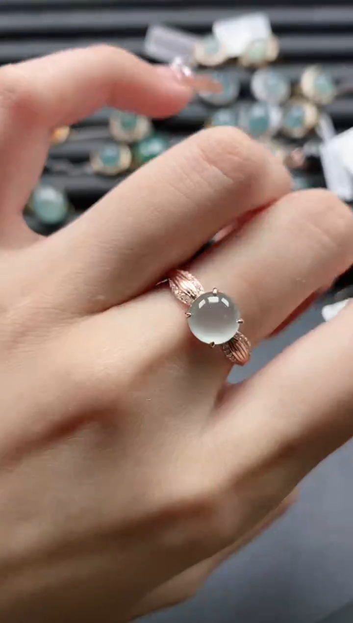 【闪购商品】翡翠戒指银S925镶嵌1111