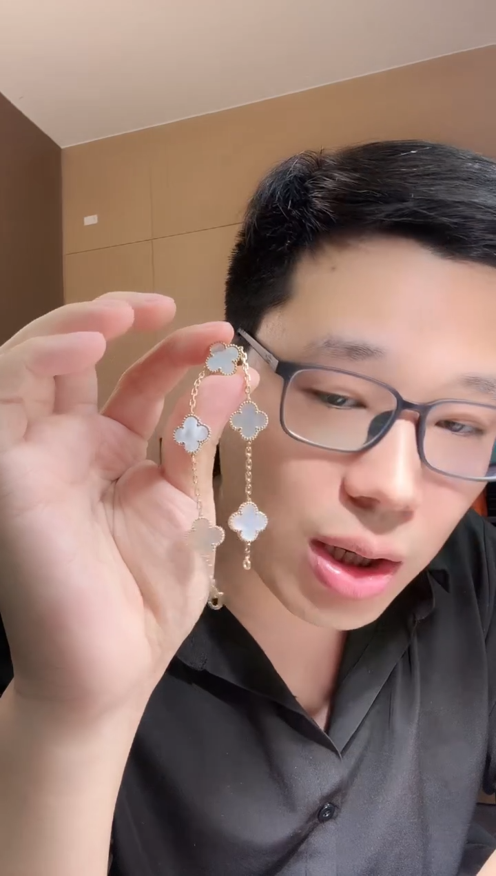 【闪购商品】贝壳（贝母）手链18K金镶嵌 白色k黄，五花手链GHJ25版