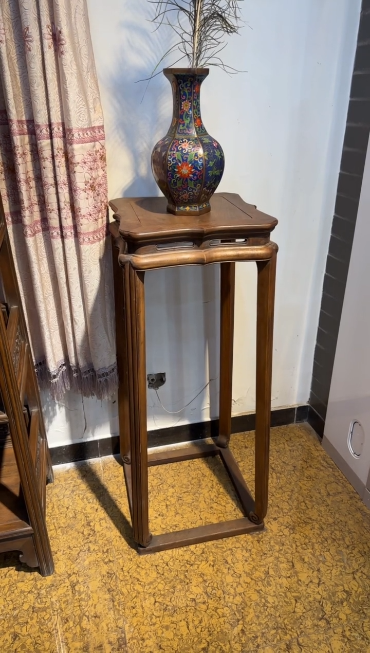 木W*2一对花架   摆件 工艺品