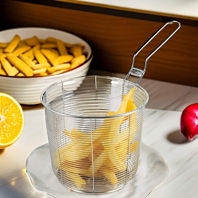 加厚304不锈钢油炸篮焯水网沥水篮烫菜网过滤网一人食火锅麻辣烫