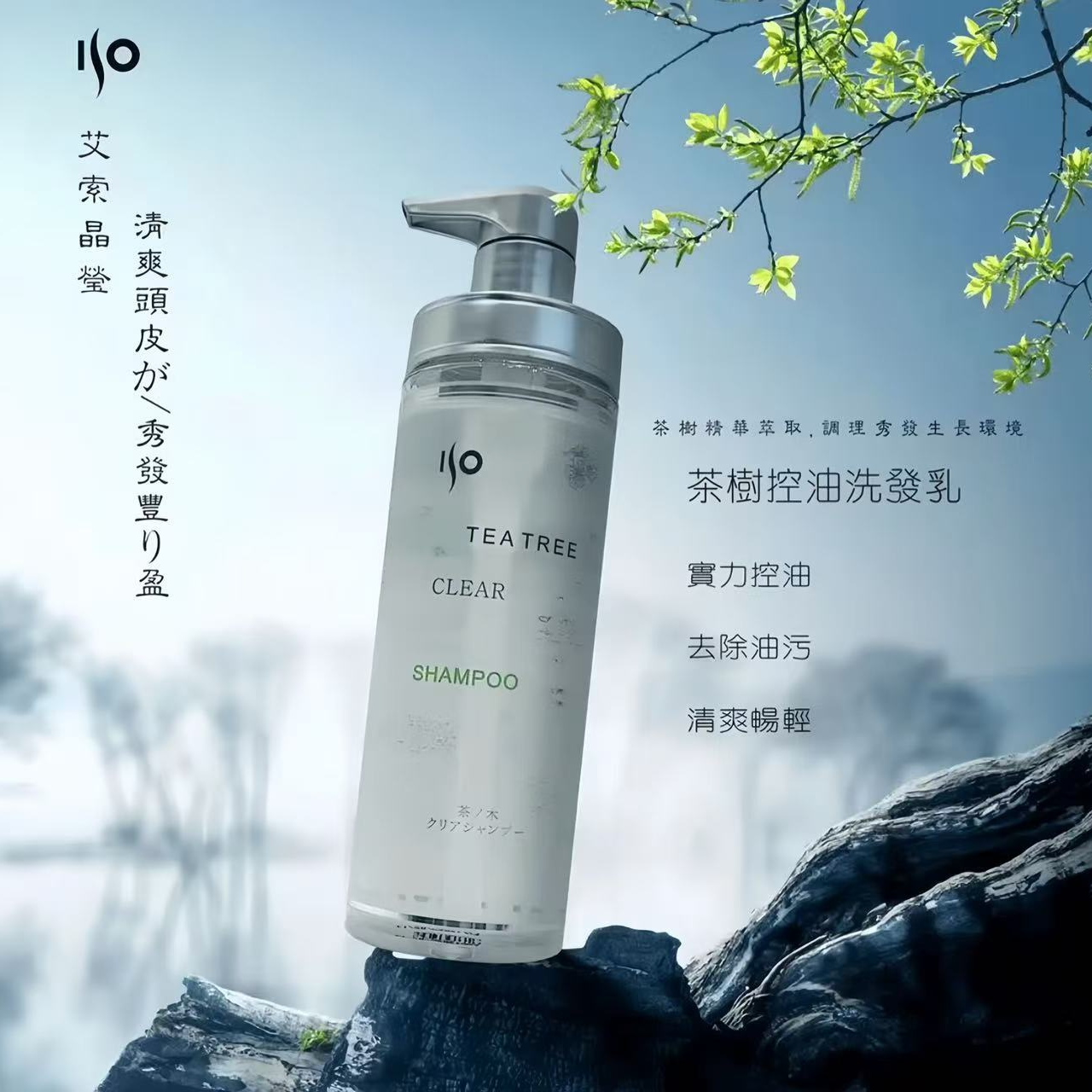 艾索晶莹清爽控油柔顺蓬松去屑洗发水护发素