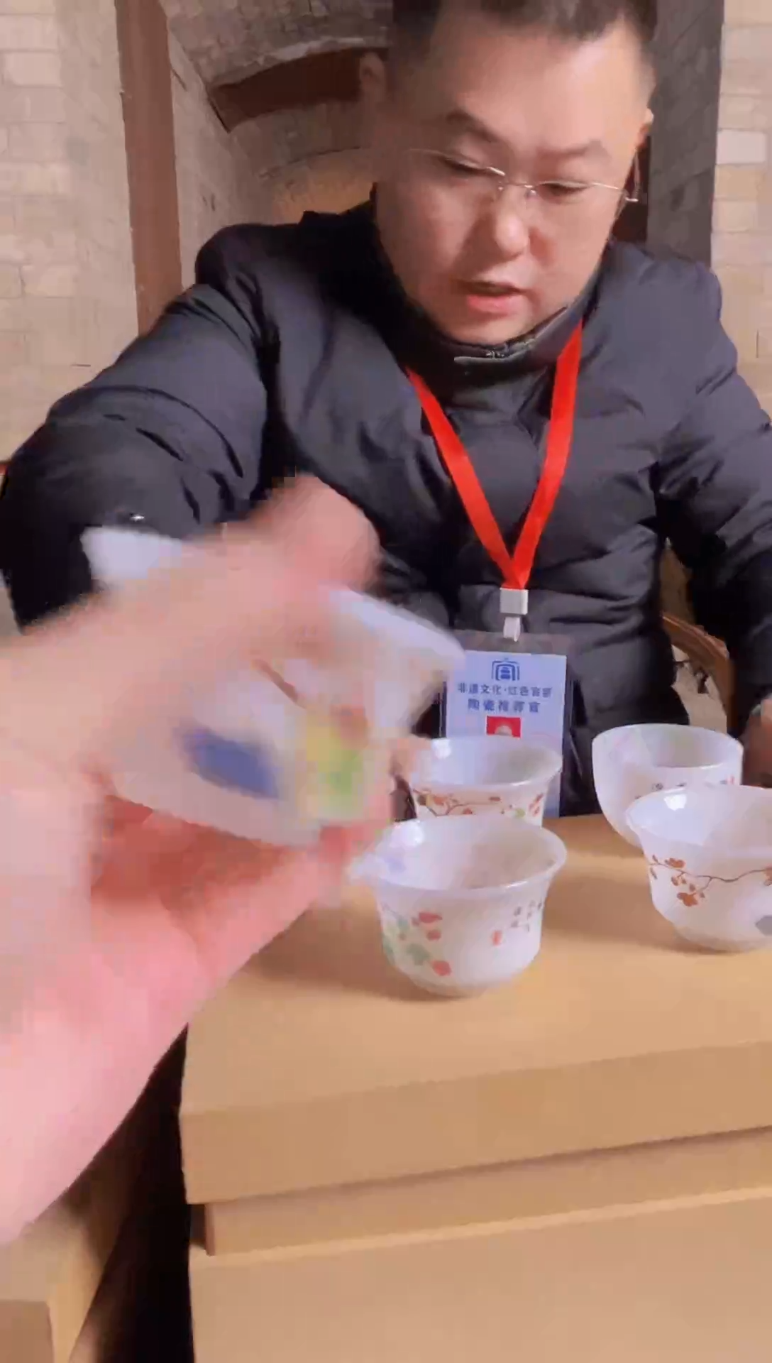 摆件陶瓷景德镇现代陶瓷流水57 带防伪标