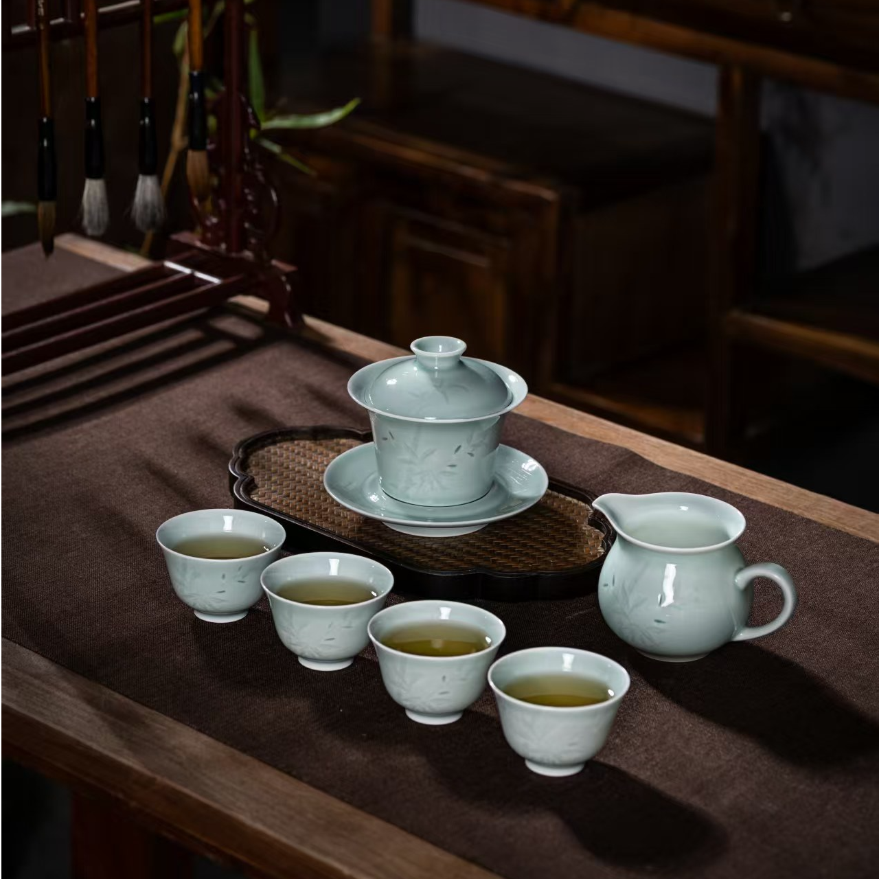 柒月严选—玲珑青瓷，一物一拍链接