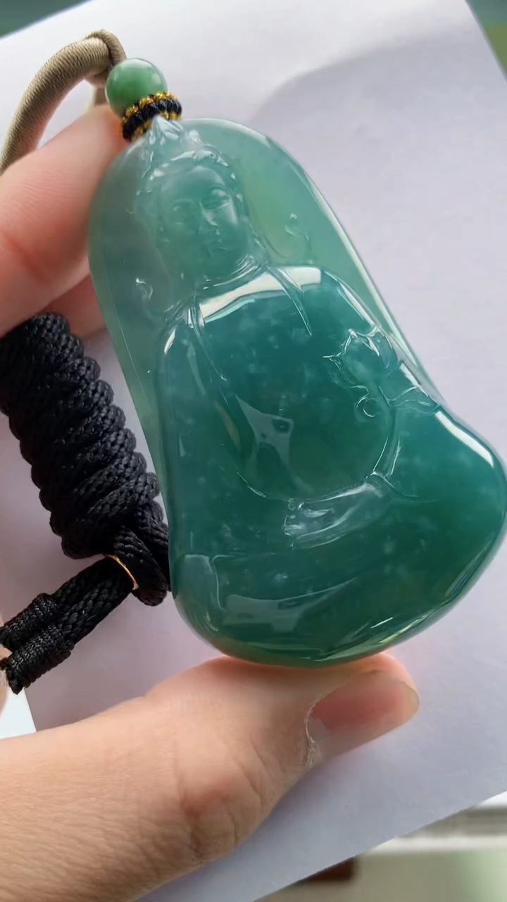 【闪购商品】定制翡翠未镶嵌4917bb-毛货挂件54