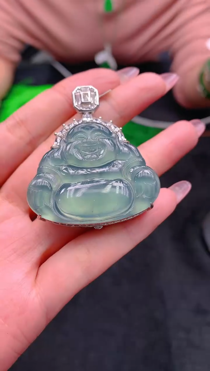 翡翠未镶嵌颈饰天然A货翡翠