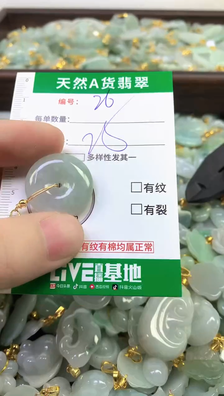 颈饰未镶嵌翡翠纯天然缅甸A货翡翠