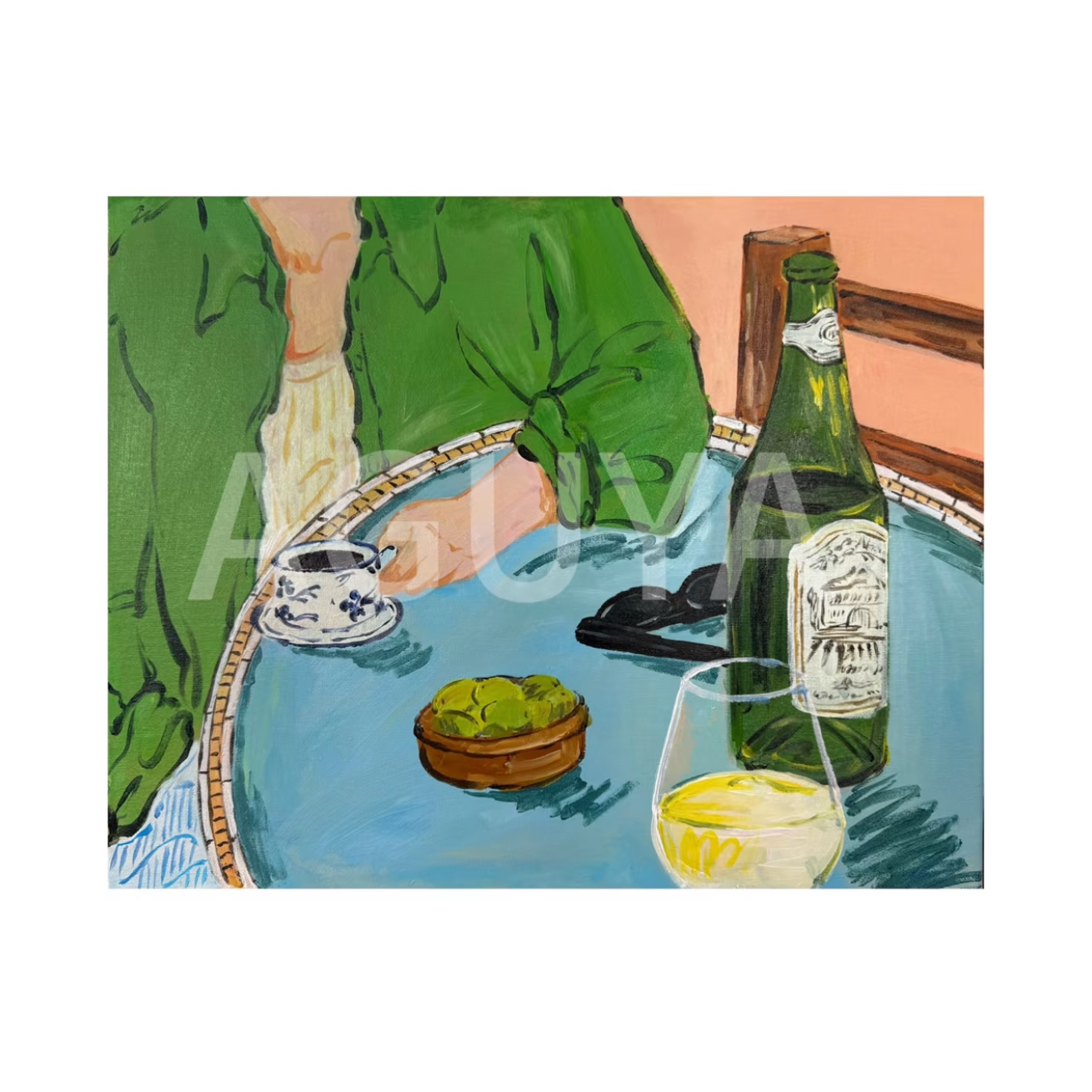 【微醺时刻】 40850 丙烯客厅法式复古小众艺术装饰挂画