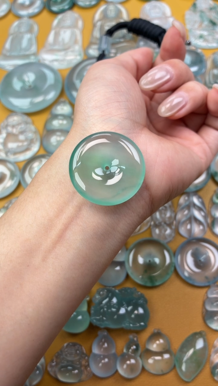 吊坠(不含链)未镶嵌翡翠4 平安扣 30.6 5.8