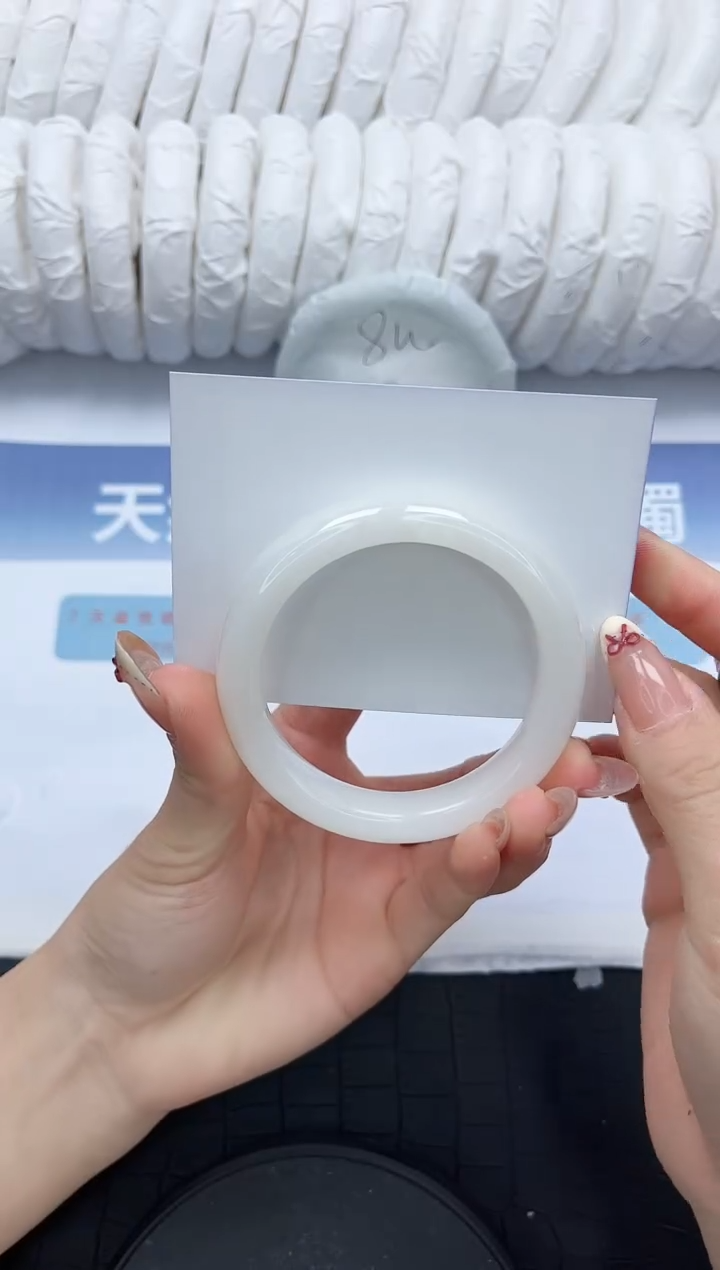 和田玉未镶嵌手镯N299-56.3