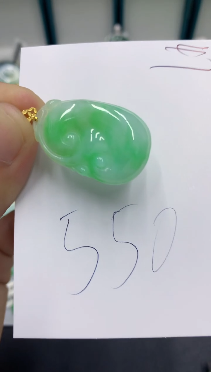 【闪购商品】翡翠颈饰18K金镶嵌翡翠