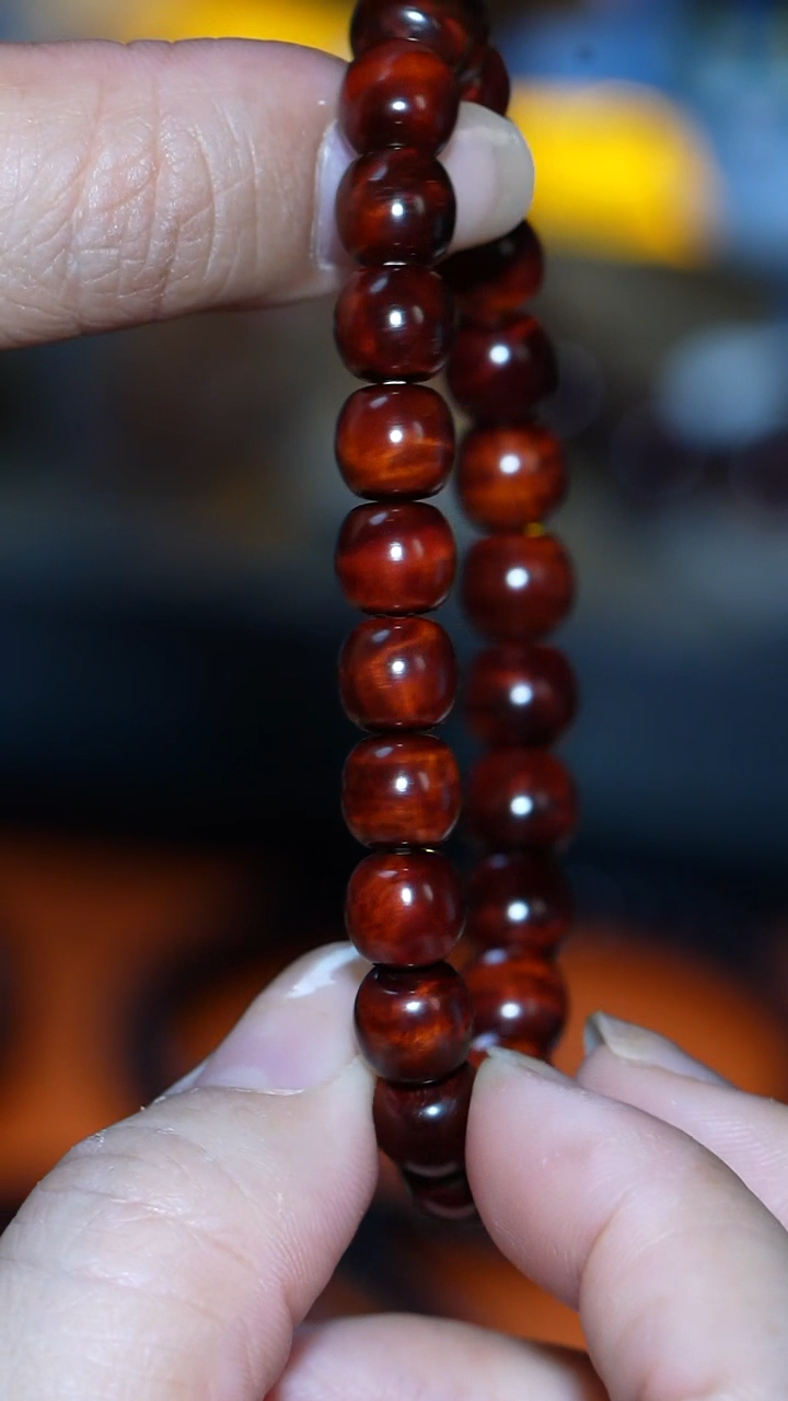 手串/手链小叶紫檀【MOYU】印度小叶紫檀 8*8.5  文玩潮款手串