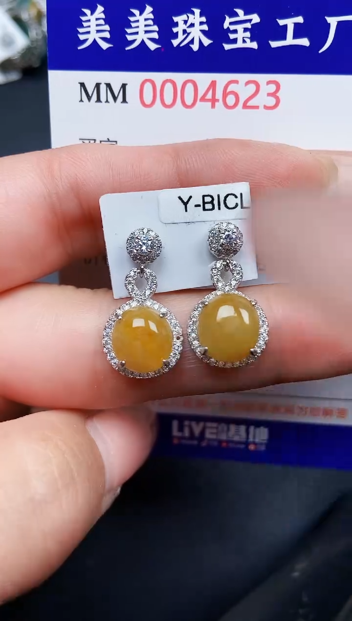 【闪购商品】翡翠颈饰银S925镶嵌4623