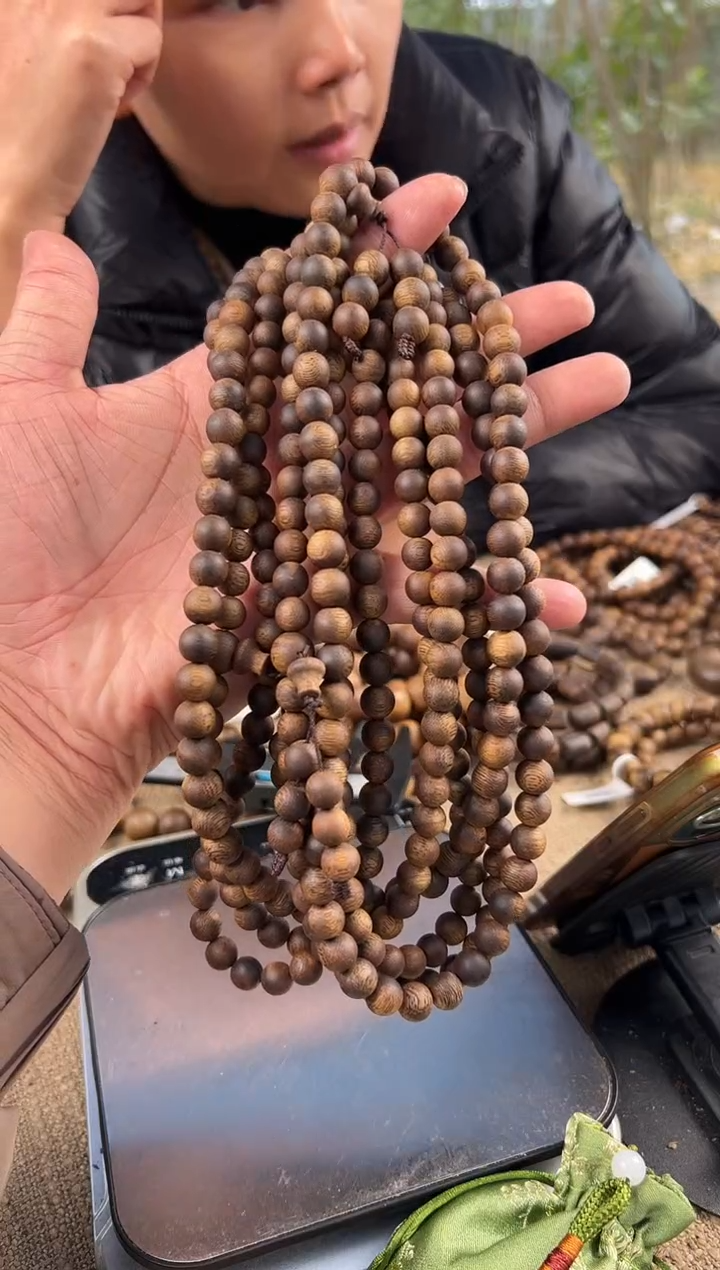 【闪购商品】沉香手串08圆珠沉水浮保33克多样性发1