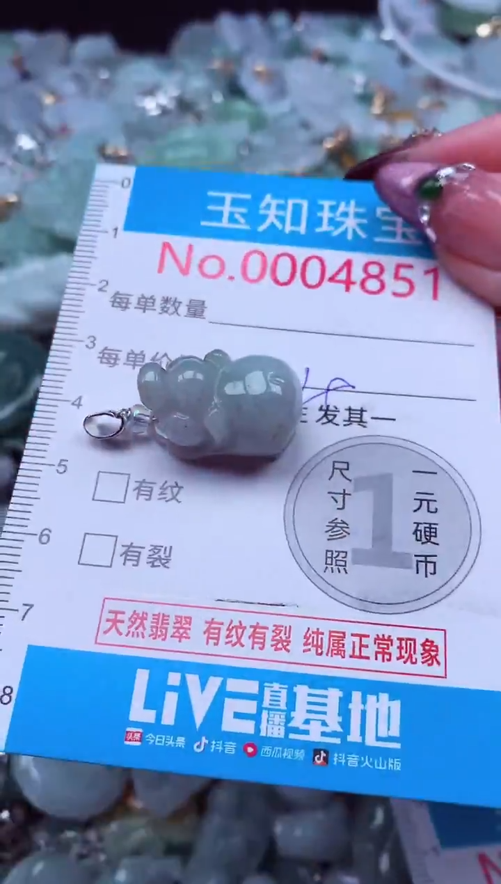 吊坠(不含链)未镶嵌翡翠4851