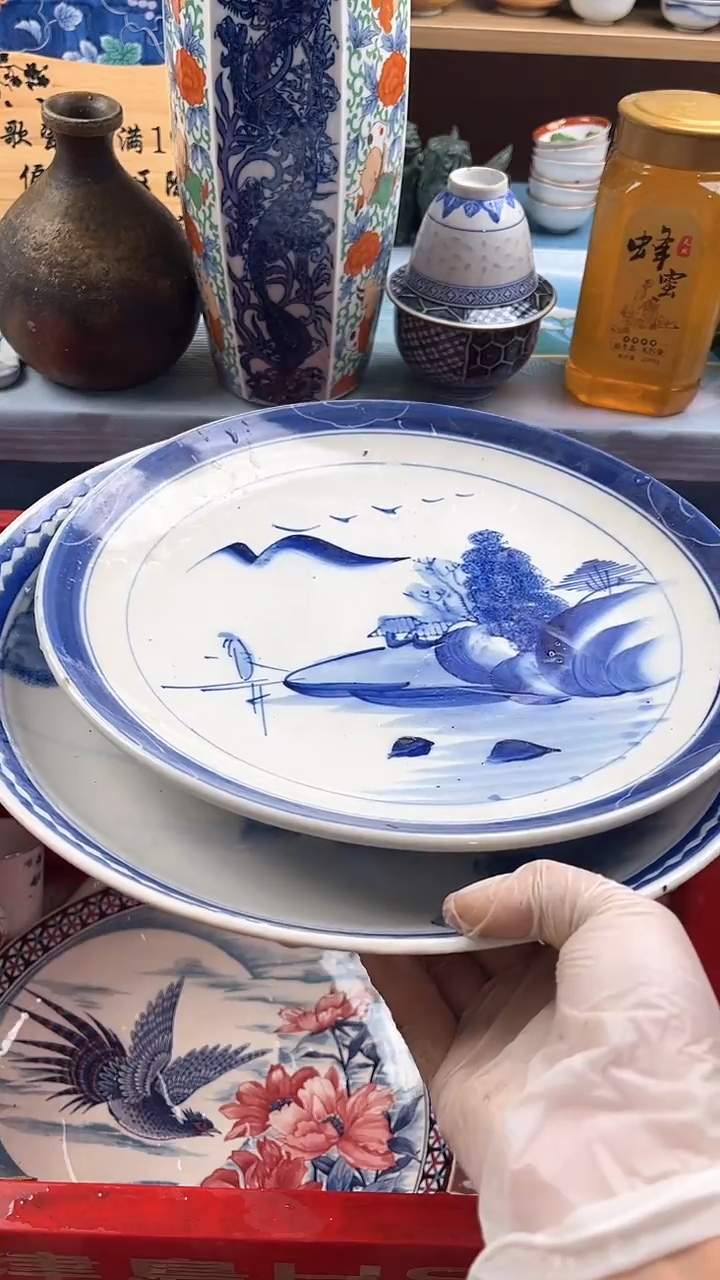 瓷片英哥瓷器满19.9包邮