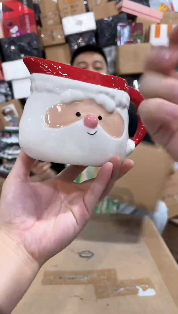 瓷片圣诞老人奶壶 