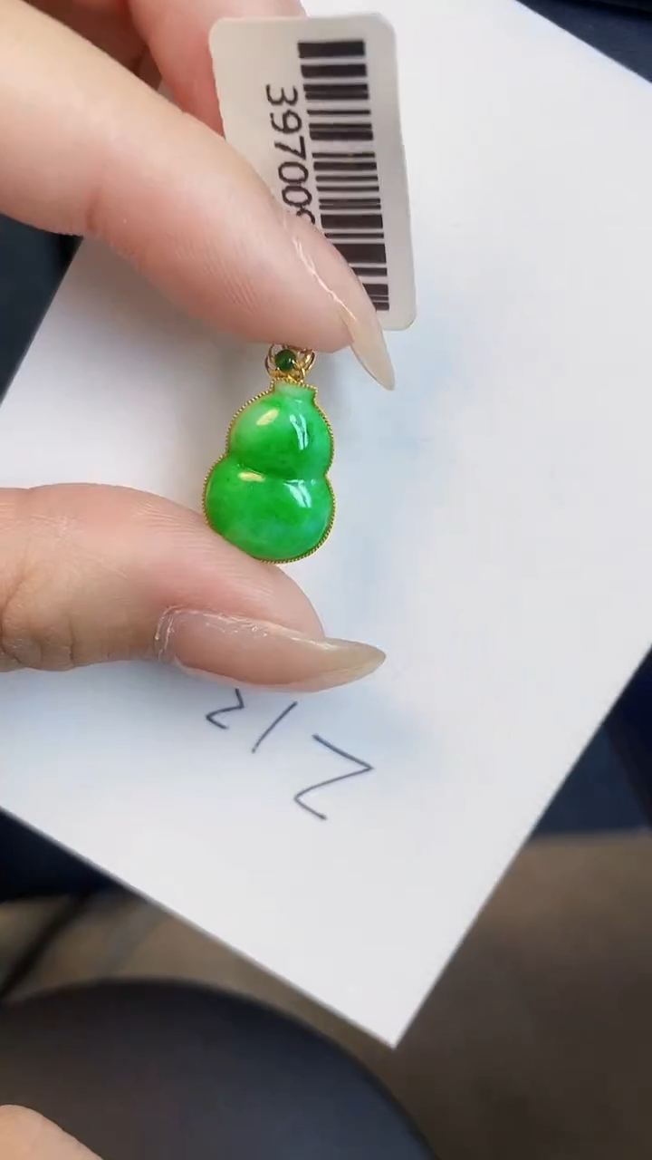 【闪购商品】翡翠颈饰18K金镶嵌00000000