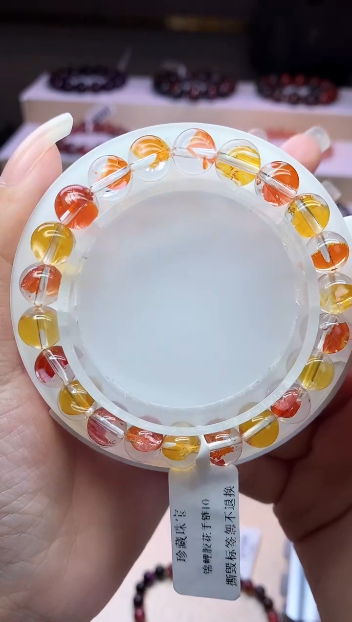 【闪购商品】水晶手链未镶嵌锦鲤胶花8m+