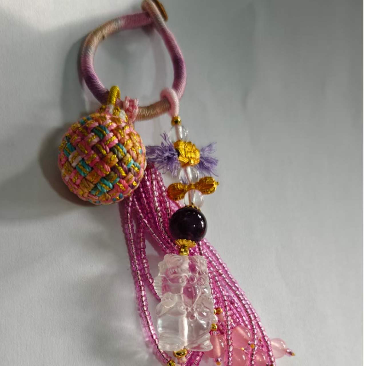 【微予珠宝】挂件未镶嵌水晶【流苏非水晶】大鹏多样性发其一