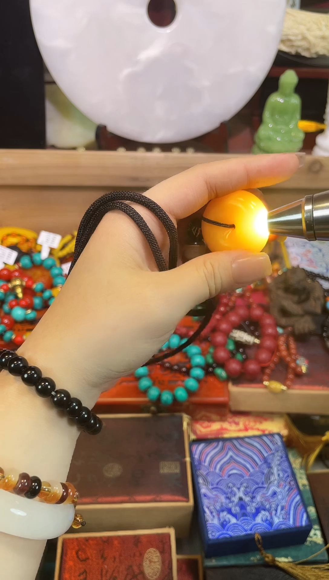 【闪购商品】蜜蜡裸石未镶嵌李总专属链接手串--