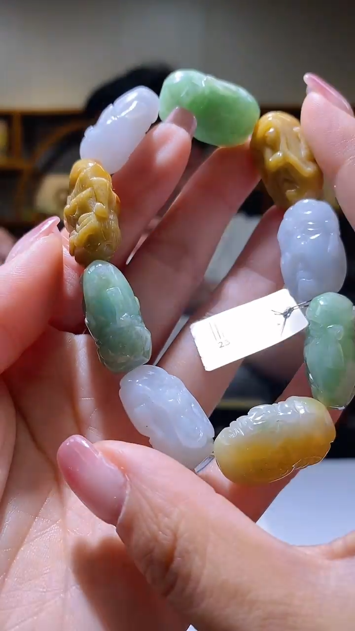 【闪购商品】定制翡翠未镶嵌36/0217/W/手串