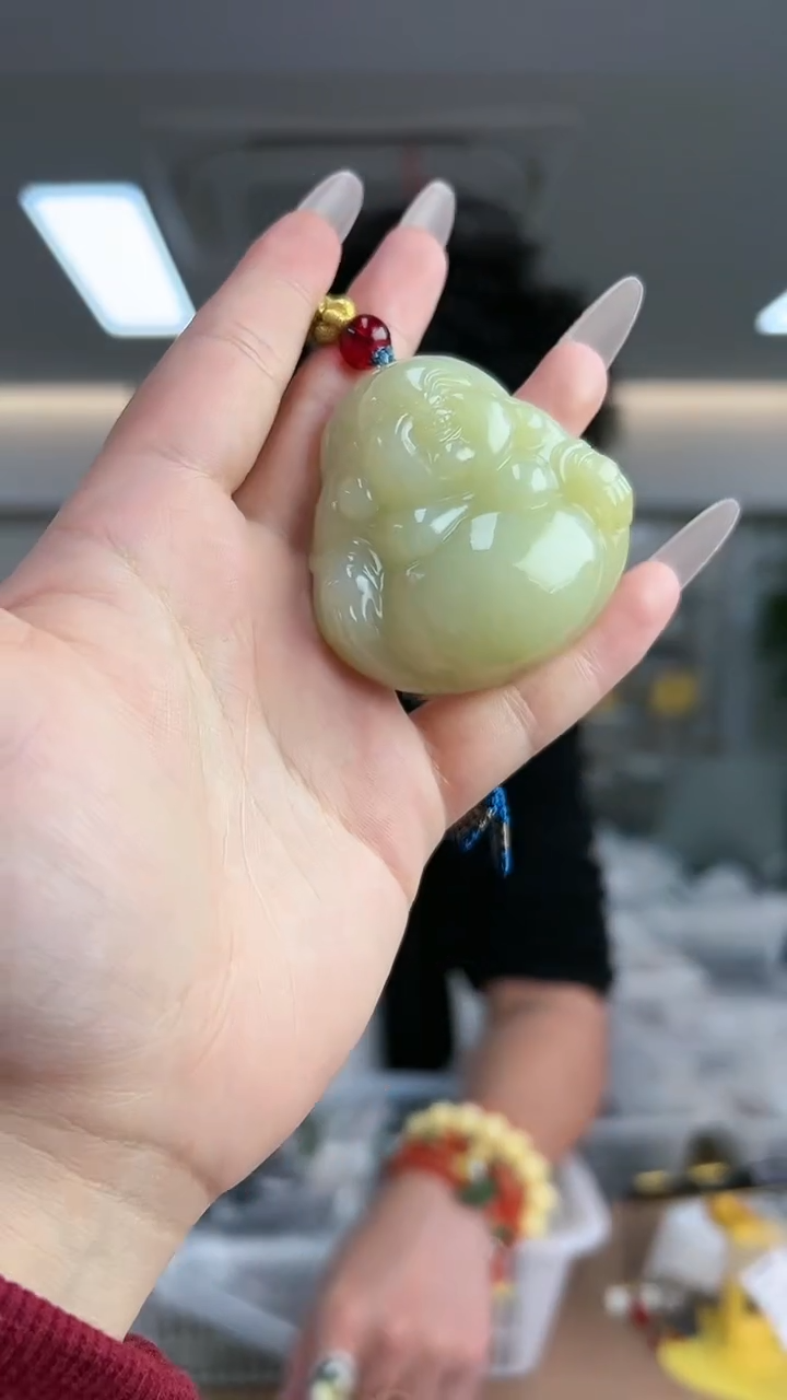 【闪购商品】和田玉佛公未镶嵌吊坠