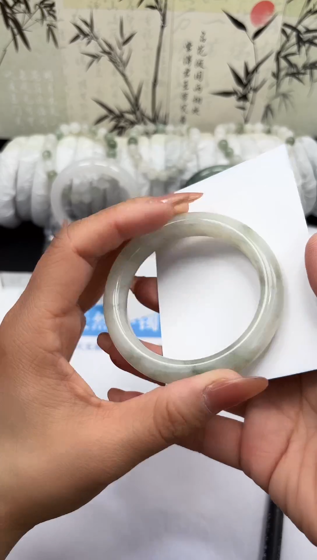 未镶嵌手镯石英质玉A100-53/54/55