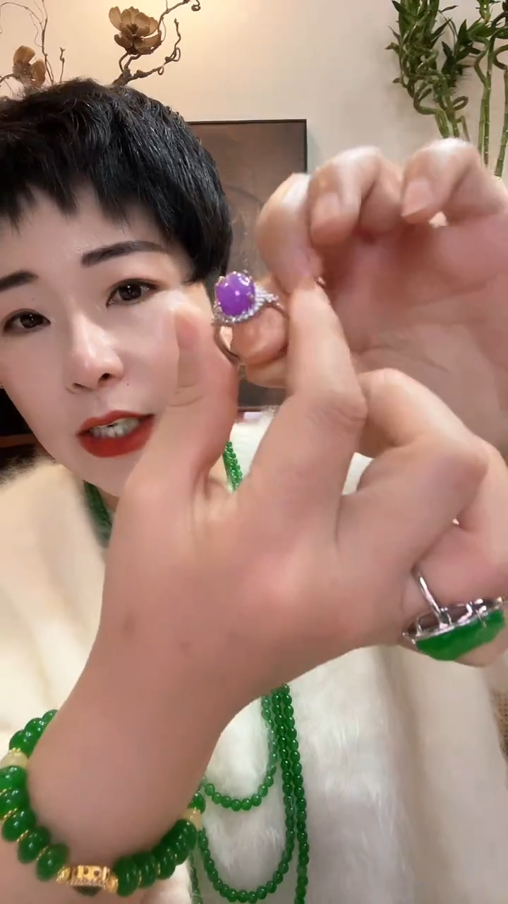 合金戒指翡翠625